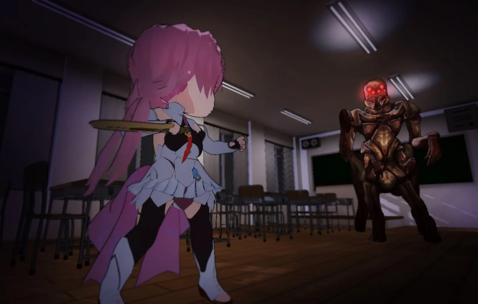 Newona, Ritual Offering to The Depraved God ~ The Surrender of the Transforming Gender-bent TS Exorcist Girl screenshot 9