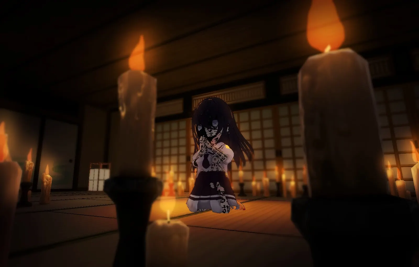 Newona, Ritual Offering to The Depraved God ~ The Surrender of the Transforming Gender-bent TS Exorcist Girl screenshot 10